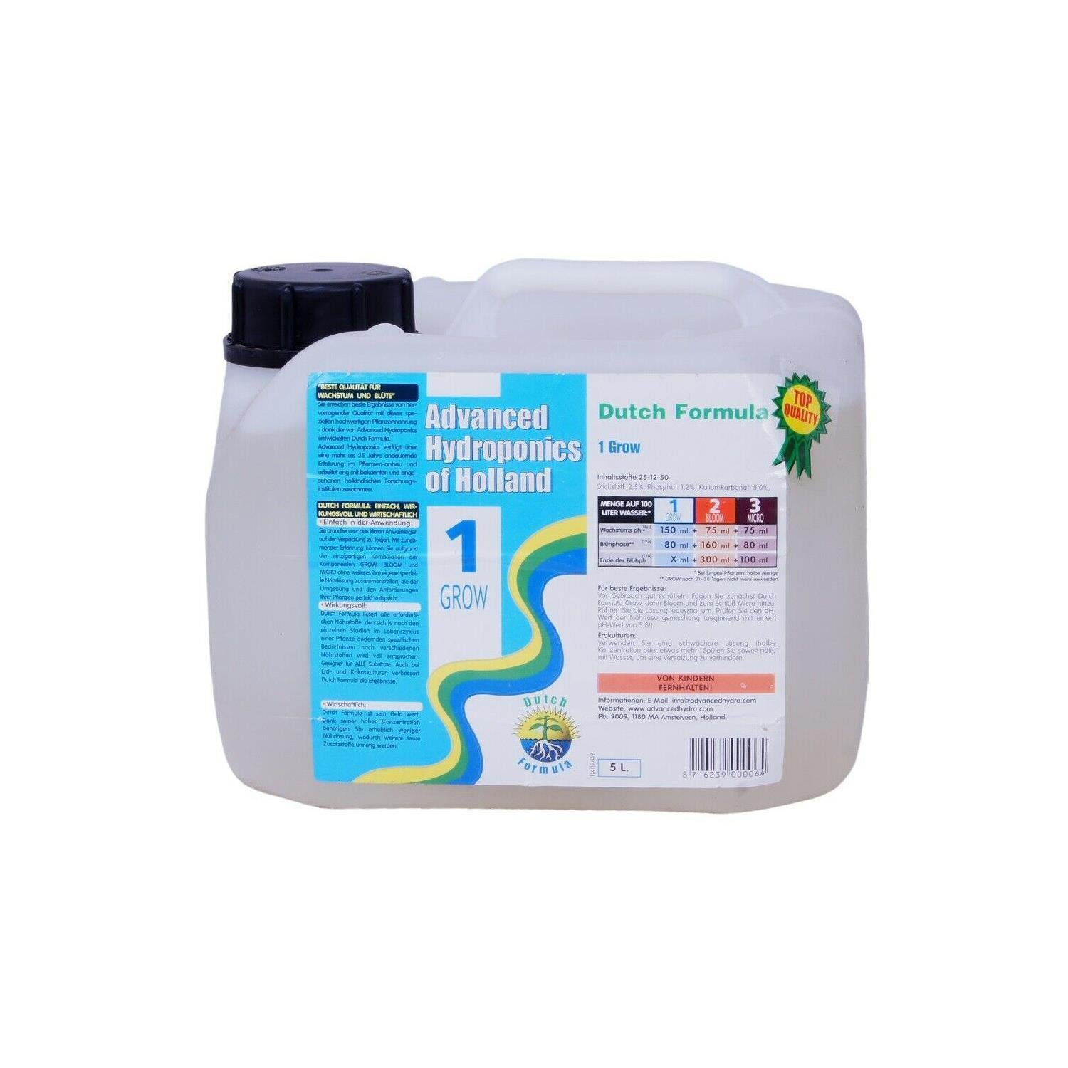 Advanced Hydroponics Grow 5L