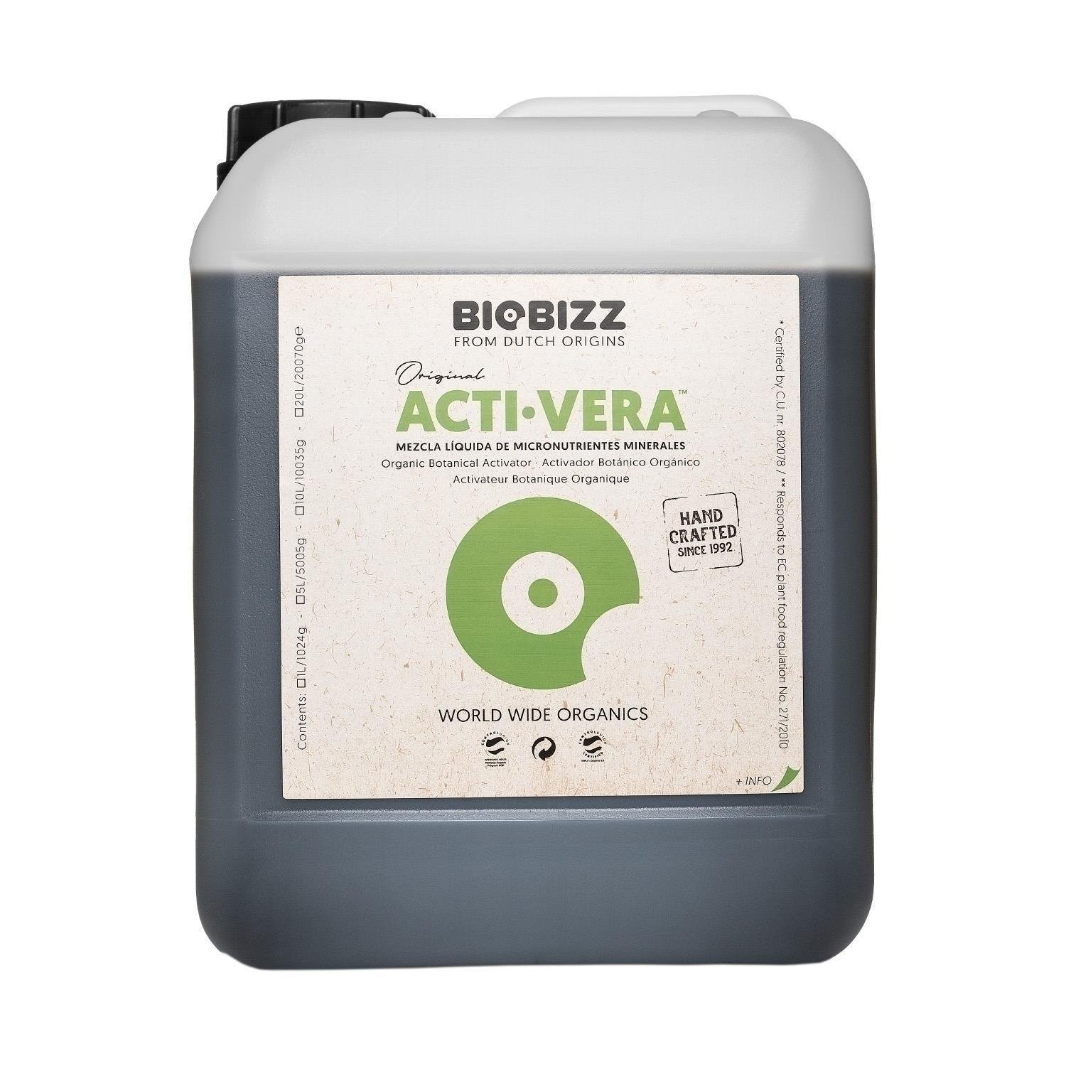 BioBizz Acti-Vera 5L unter Dünger & Erde > Additive & Booster