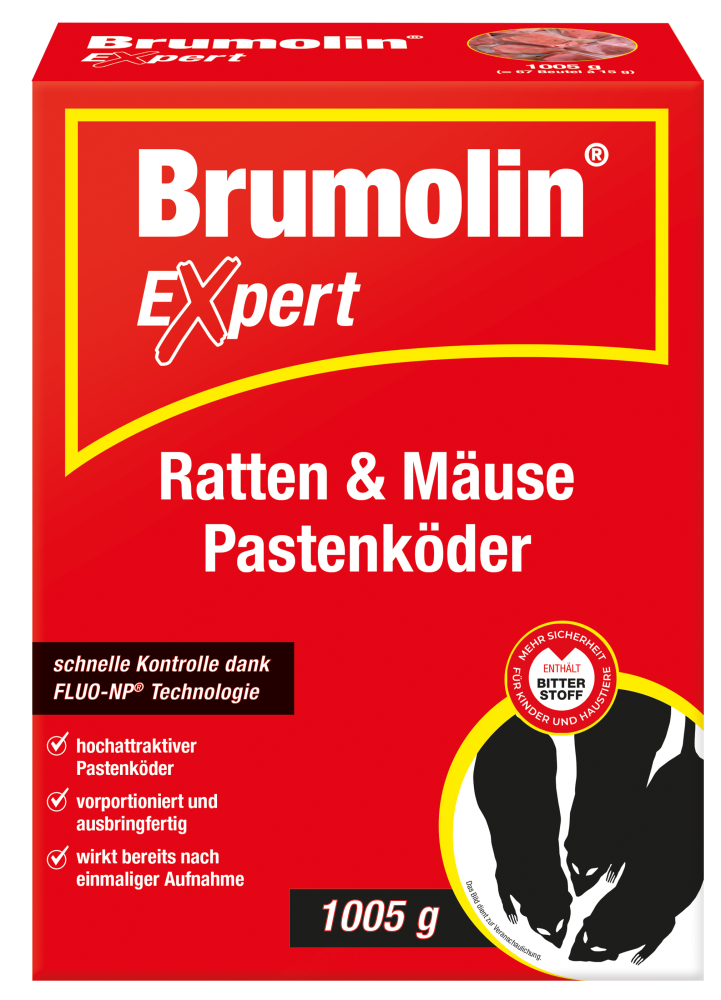 Brumolin Expert RattenundMäuse Pastenköder 1005 gr- Brumolin Expert RattenundMäuse Pastenköder 1005 gr-