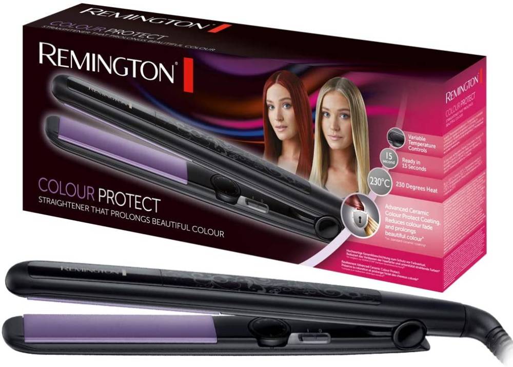 Remington Haarglätter Colour Protect S6300- hochwertige Colour Protect-Keramikbeschichtung zum Schutz vor Farbverlust