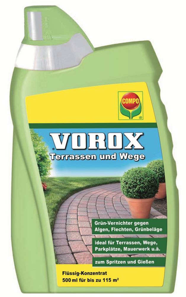 VOROX Terrassen und Wege 500 ml Konzentrat unter Moos/Algen/Reinigung